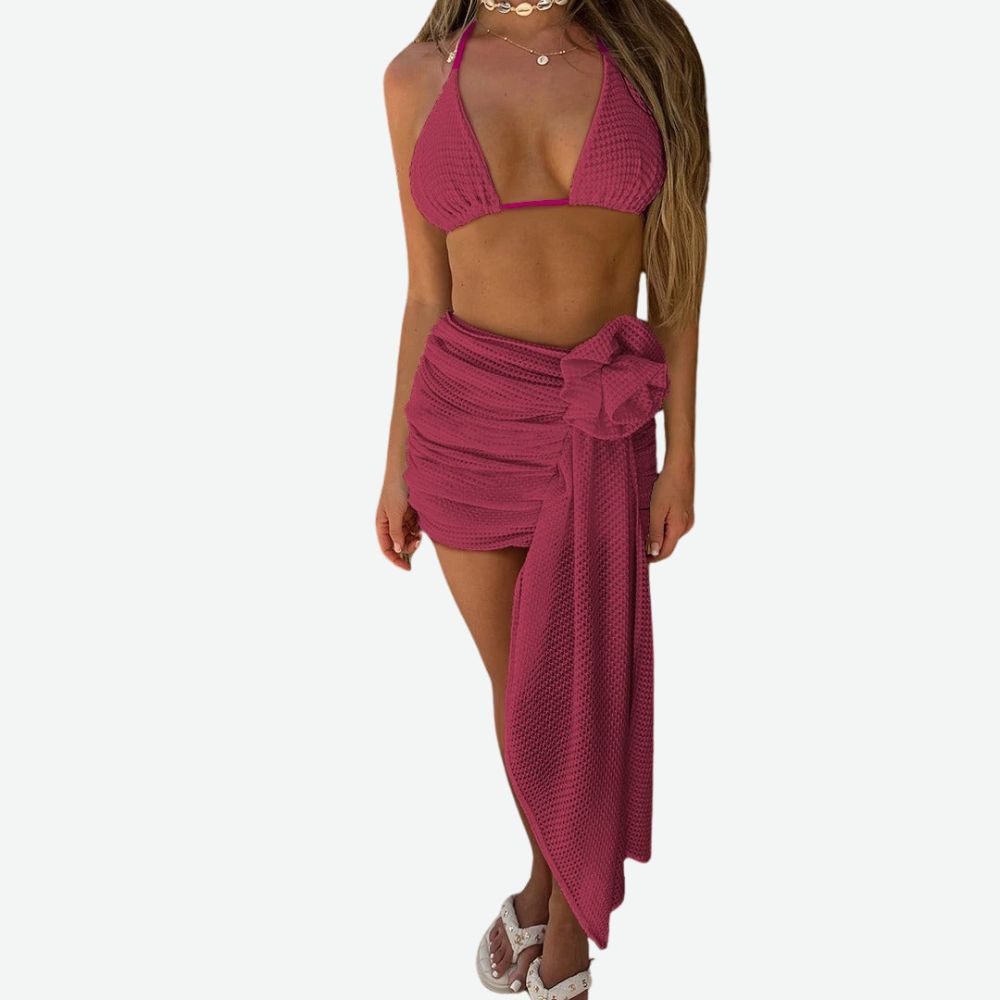 Ensemble bikini 3 pièces femme – look estival chic