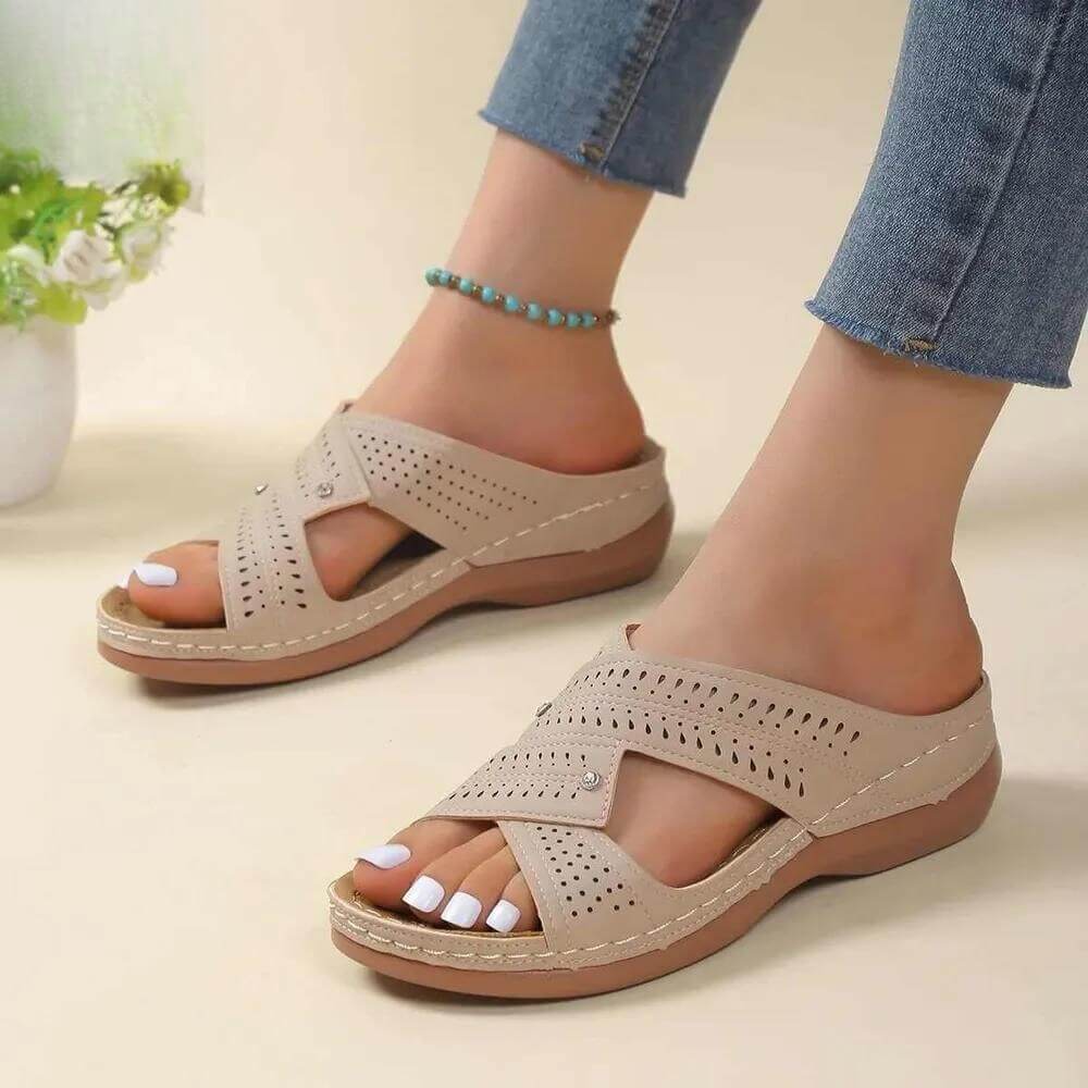 Sandales été plates femme confort léger