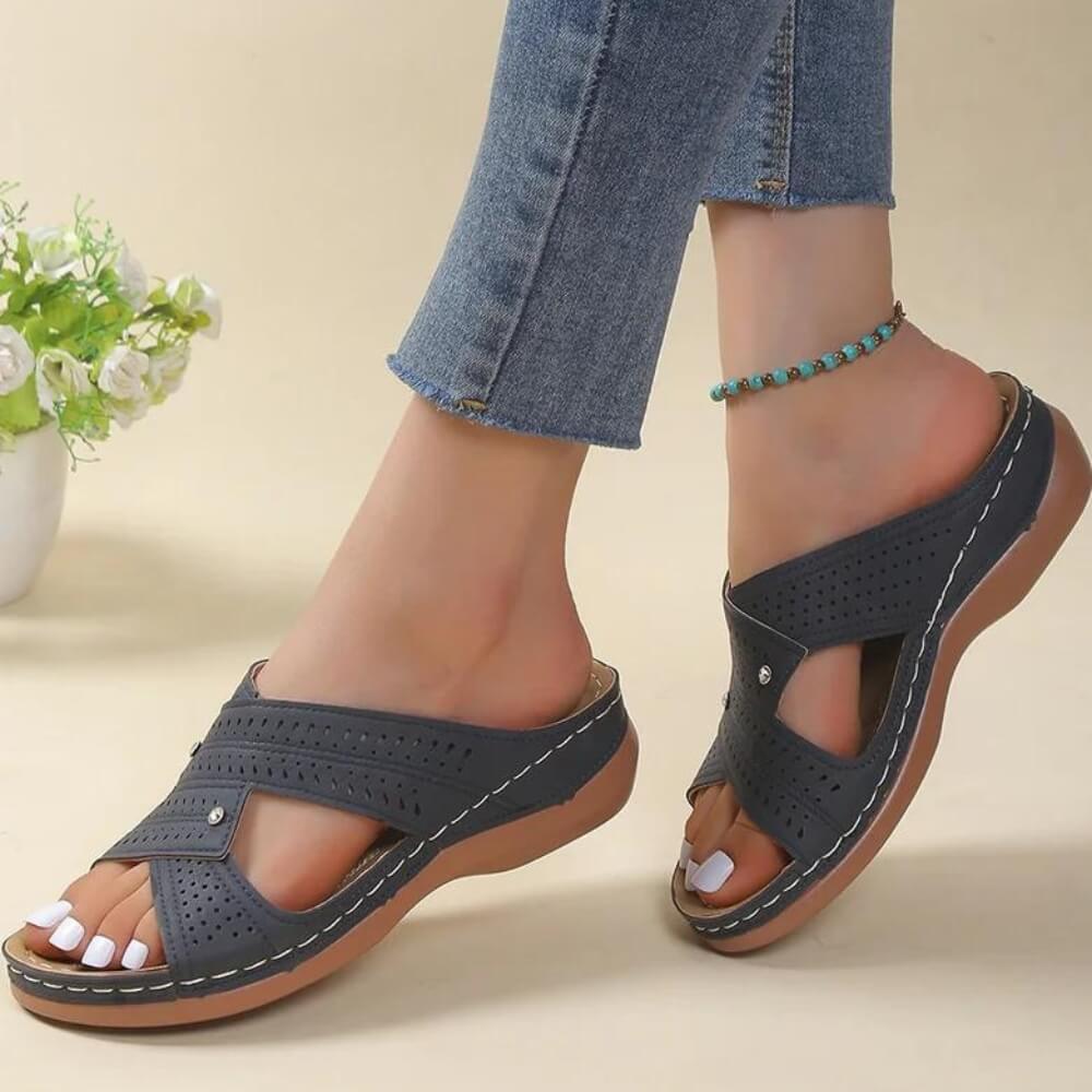 Sandales été plates femme confort léger