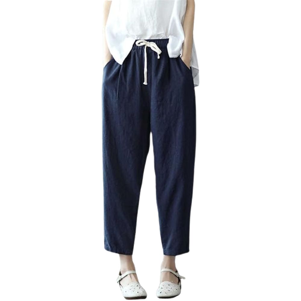 Pantalon d'été léger coupe ample femme
