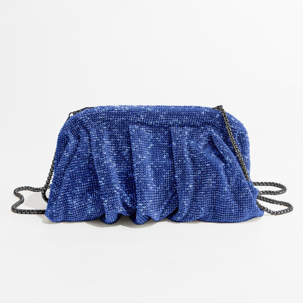 Pochette de soirée élégante avec détails brillants