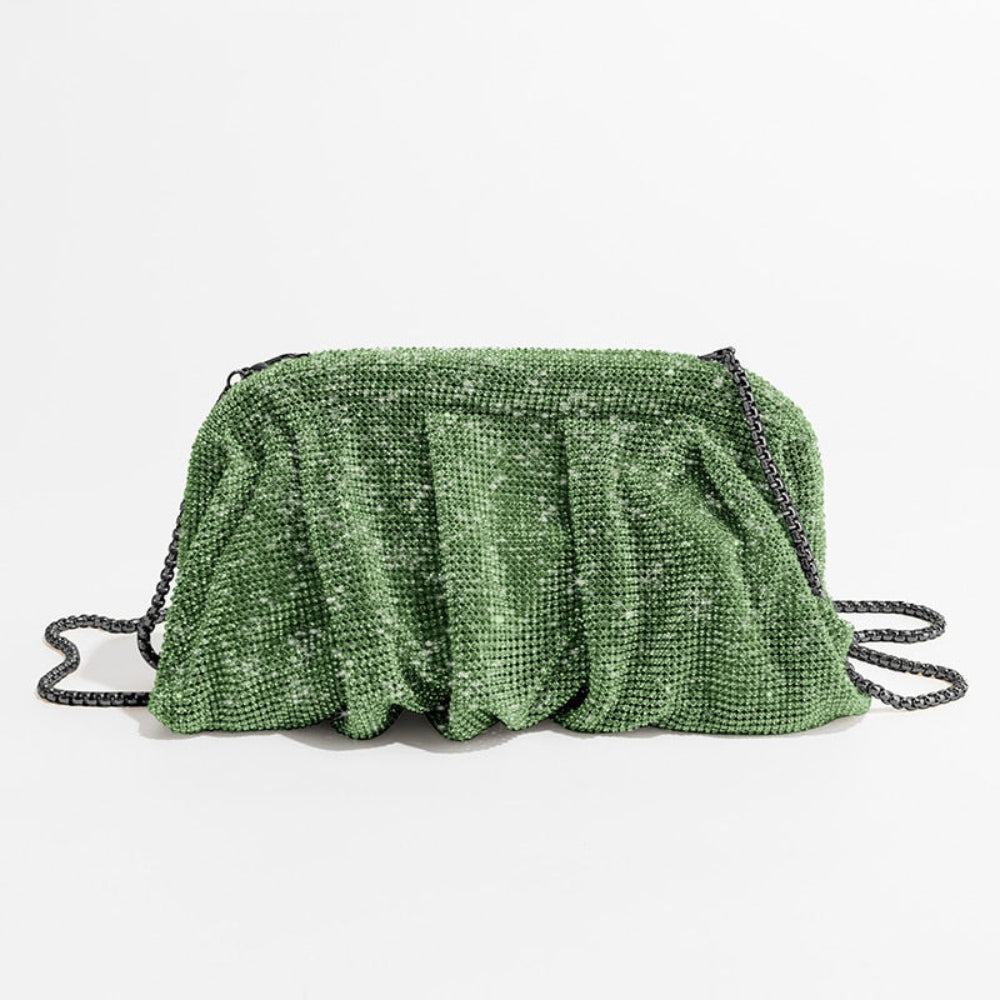 Pochette de soirée élégante avec détails brillants