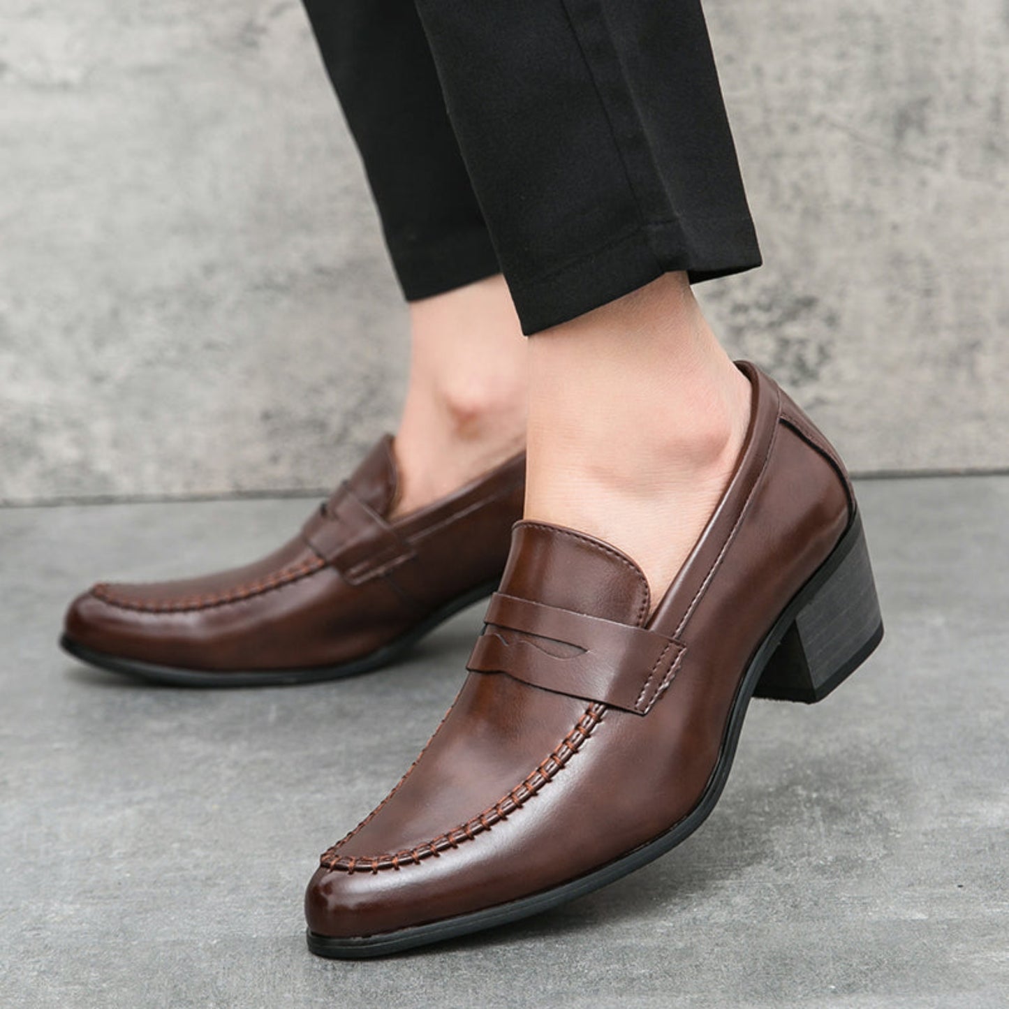 Mocassins homme à enfiler – semelle stable et design classique