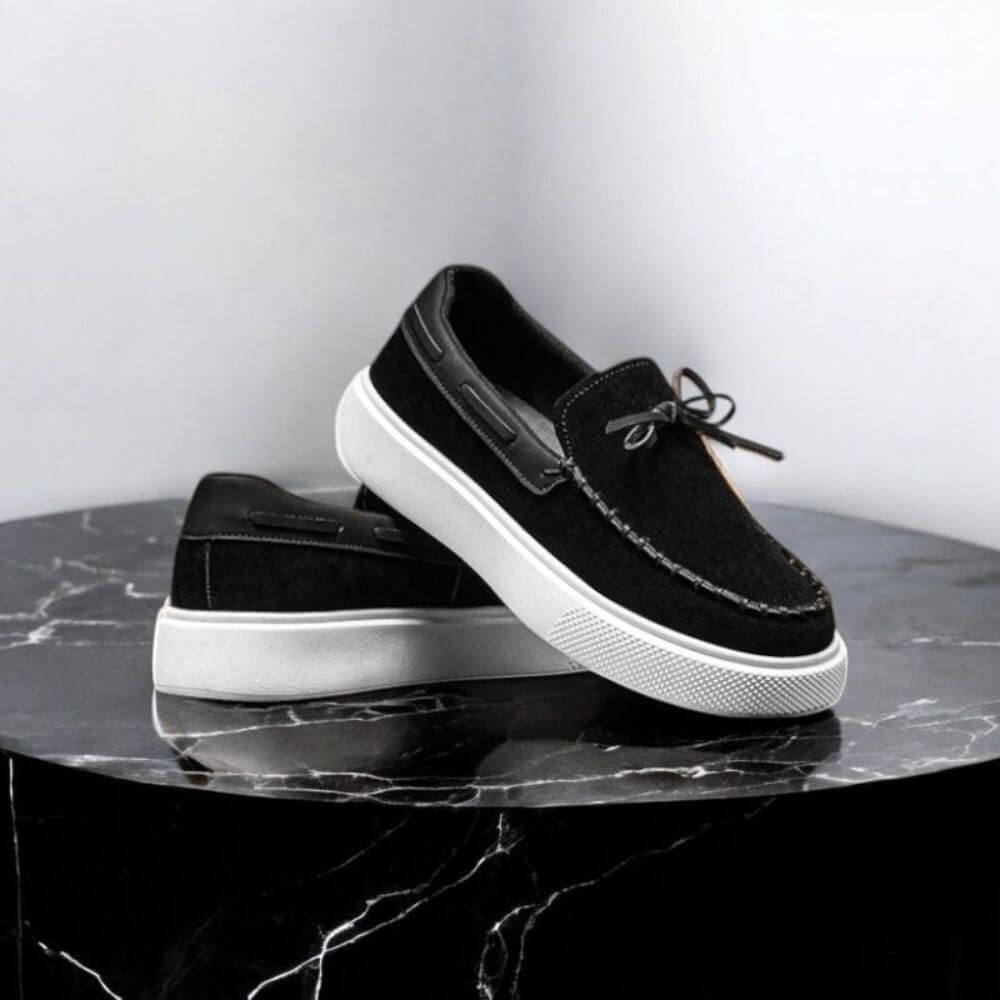 Chaussures Homme Semelle Épaisse Antidérapantes à Enfiler Marron