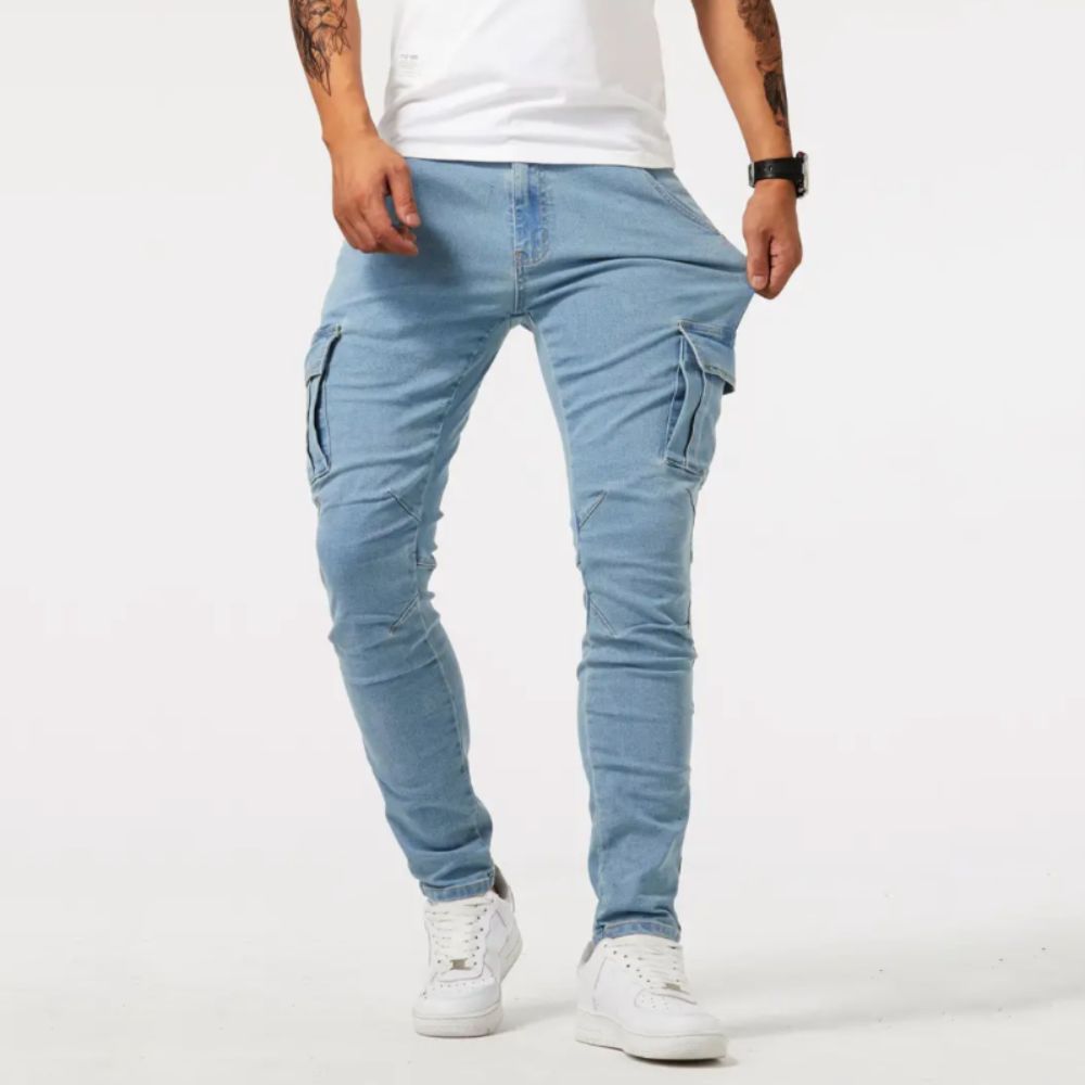 Jean cargo homme – style urbain et fonctionnalité au quotidien