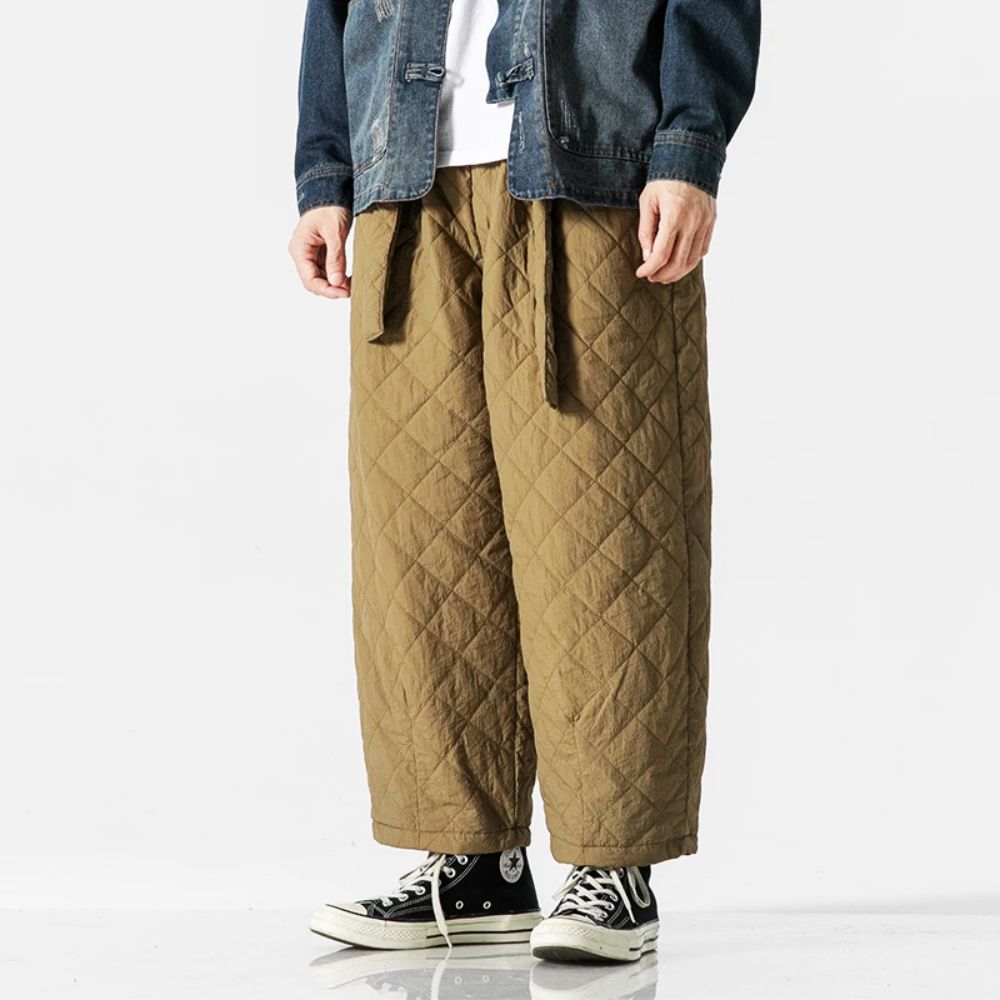 Pantalon matelassé chaud et stylé pour l’hiver