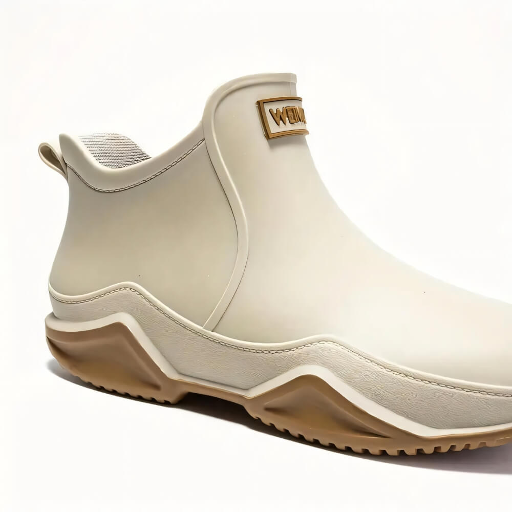 Bottes de pluie beige pour l'extérieur