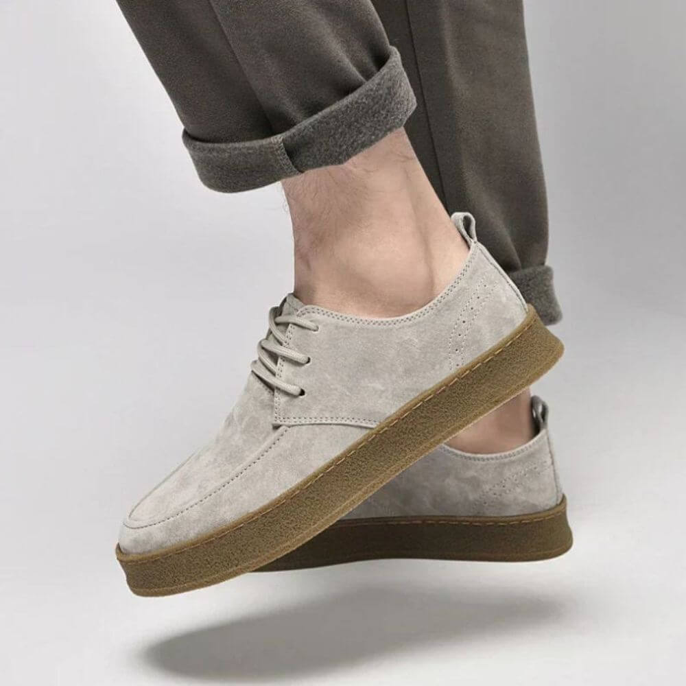 Chaussures Homme à Lacets Semelle Souple Antidérapante Beige