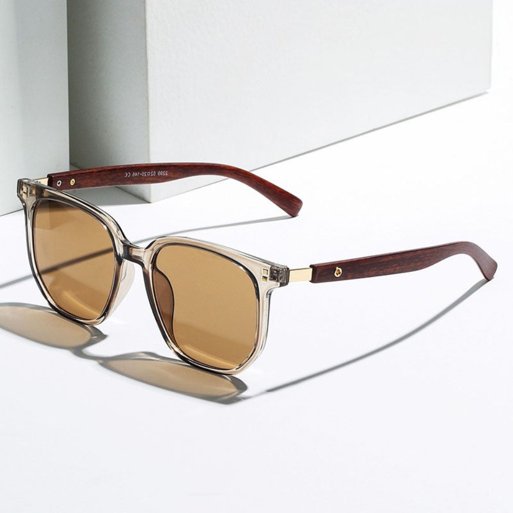 Lunettes de Soleil Vintage en Bois Élégantes