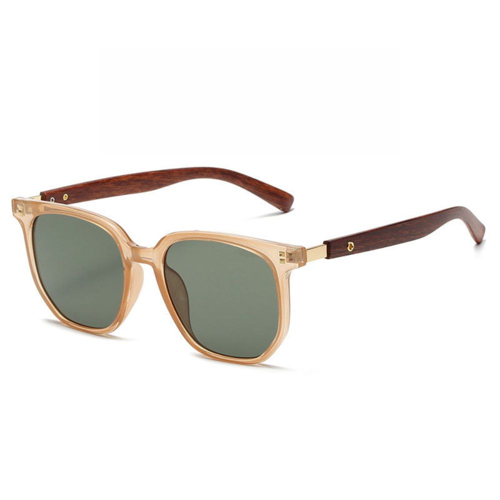 Lunettes de Soleil Vintage en Bois Élégantes