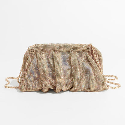 Pochette de soirée élégante avec détails brillants