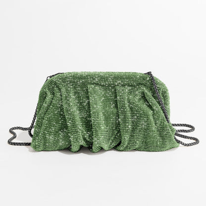 Pochette de soirée élégante avec détails brillants