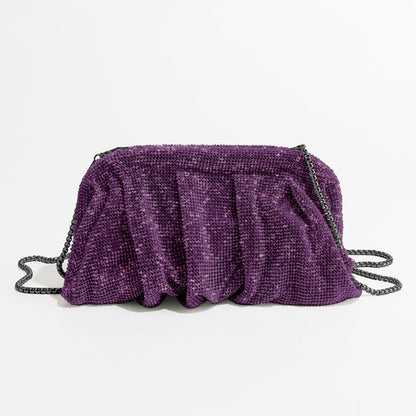 Pochette de soirée élégante avec détails brillants