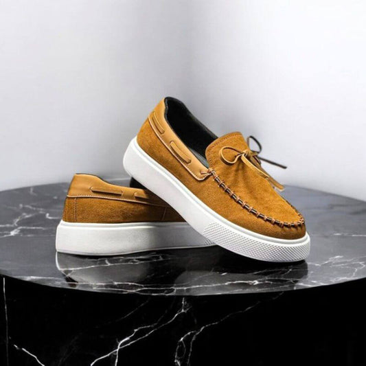 Chaussures Homme Semelle Épaisse Antidérapantes à Enfiler Marron