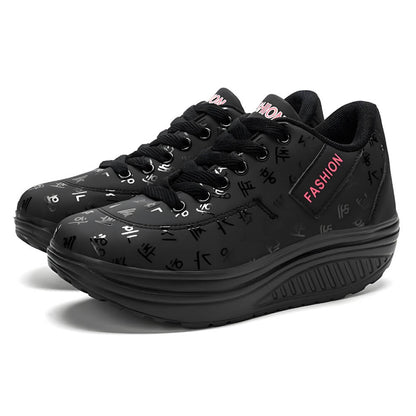 Chaussures à plateforme confortables noires