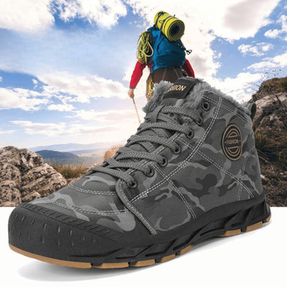 Bottines montantes homme à lacets – semelle crantée et intérieur chaud