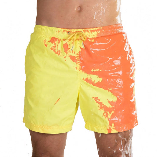 Short de bain homme changeant de couleur – effet thermochromique