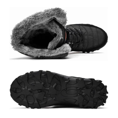 Bottes Neige Homme Imperméables Chaudes Antidérapantes Noires