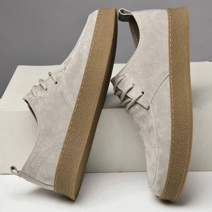 Chaussures Homme à Lacets Semelle Souple Antidérapante Beige