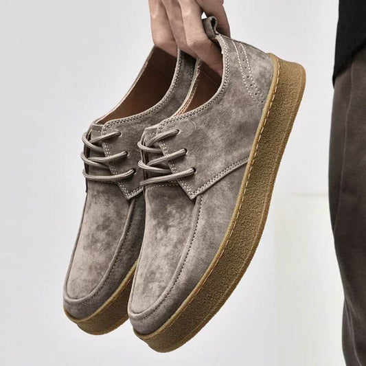 Chaussures Homme à Lacets Semelle Souple Antidérapante Beige