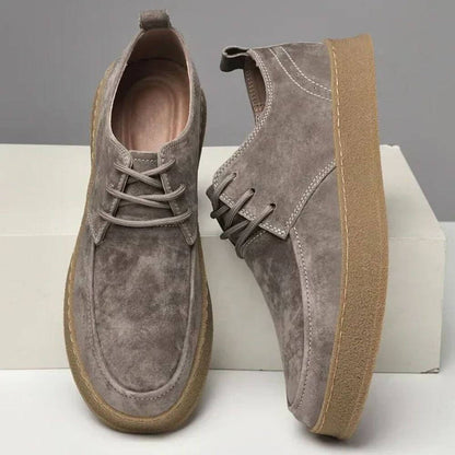 Chaussures Homme à Lacets Semelle Souple Antidérapante Beige