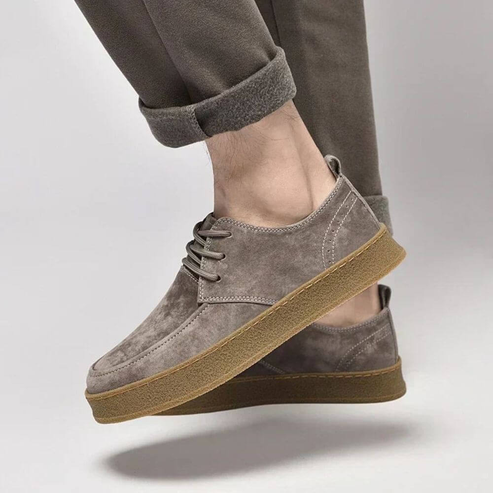 Chaussures Homme à Lacets Semelle Souple Antidérapante Beige